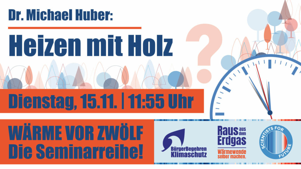 Rückblick: Heizen mit Holz, Online-Seminar, 15. November 2022