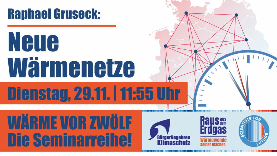 Rückblick: Neue Wärmenetze, Online-Seminar, 29. November 2022