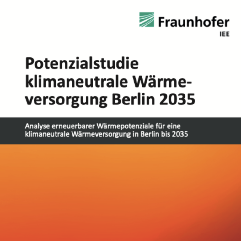 Potenzialstudie klimaneutrale Wärmeversorgung Berlin 2035